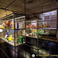 Exhibits of products in the Musée de la Publicité